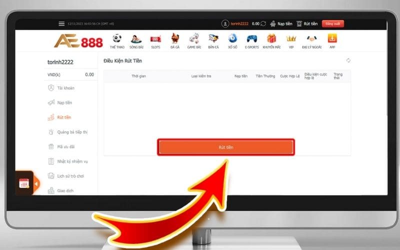 Hướng Dẫn Rút Tiền AE888 Về Ngân Hàng Chỉ Trong 1 Phút