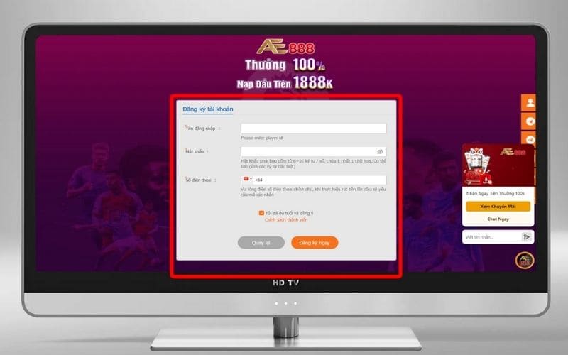 Đăng Ký AE888 - Hướng Dẫn Các Bước Tạo Tài Khoản Chơi Đăng Ký AE888 - Hướng Dẫn Các Bước Tạo Tài Khoản Chơi