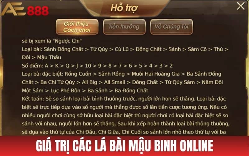 Mậu Binh Online - Cách Chơi Game Bài Mậu Binh Đơn Giản Tại AE888 Mậu Binh Online - Cách Chơi Game Bài Mậu Binh Đơn Giản Tại AE888