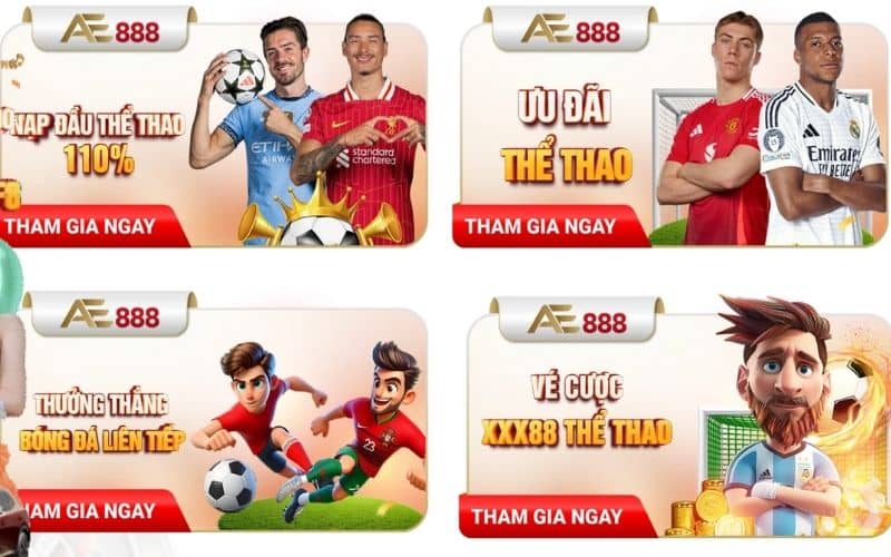 Thể Thao AE888 - Chơi Cá Cược Thể Thao Trực Tuyến An Toàn Hiện Nay Thể Thao AE888 - Chơi Cá Cược Thể Thao Trực Tuyến An Toàn Hiện Nay